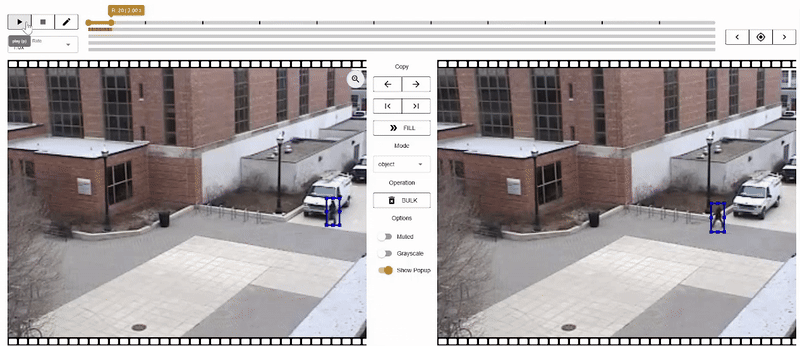 OSU Color and Thermal Database Annotating using Vidat