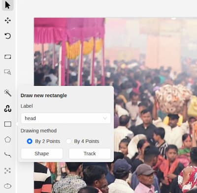 Use Track Mode in CVAT