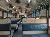 Tebhaga Express sitting coatch with no passenger