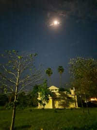 Sriniketan evening moon