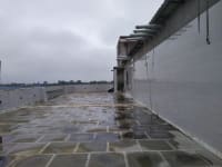 Rain paint a serene picture of rooftop, Siliguri