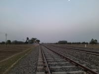 Train track Buniadpur Railway Station